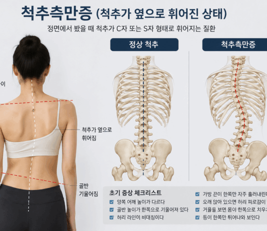 스마트폰·잘못된 자세 영향… 젊은 층 척추측만증 증가